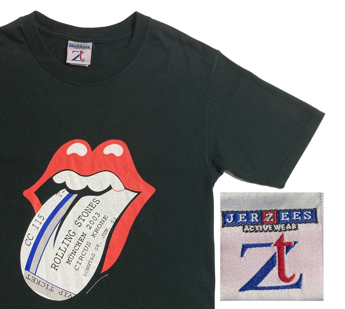 00s ローリングストーンズ ヨーロッパツアー 2003年 ミュンヘン公演 Tシャツ ビンテージ The Rolling Stone ロック バンド_画像1