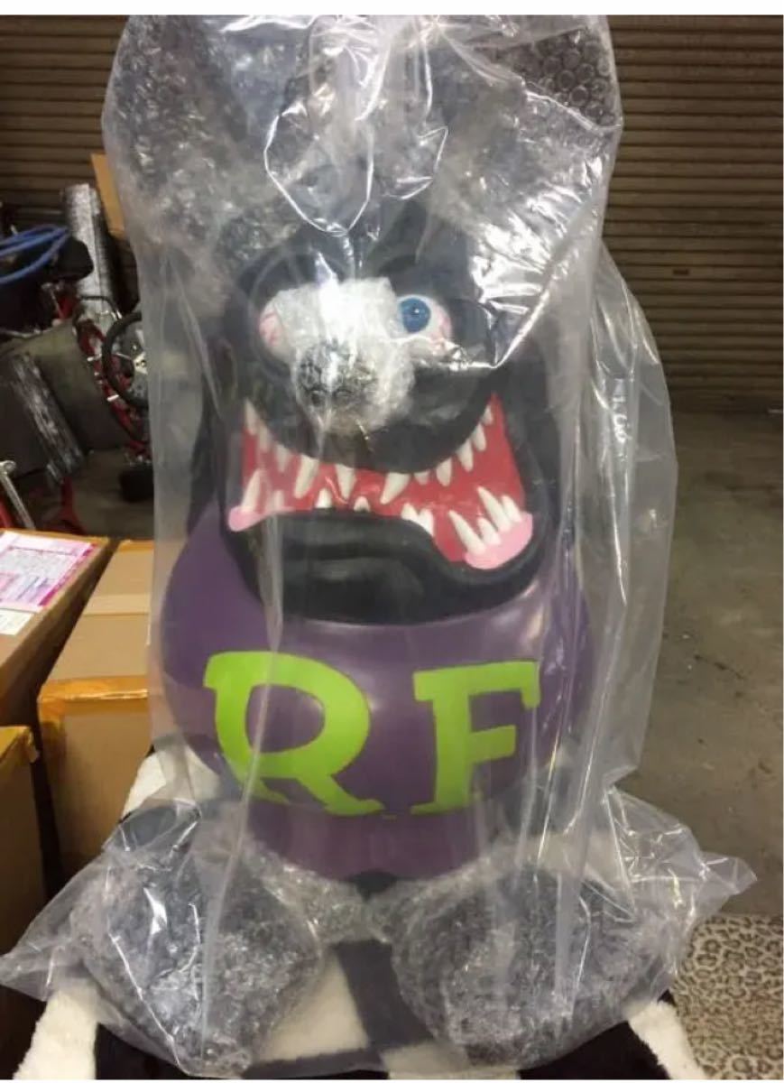 超激レア☆巨大ラットフィンクバンク☆RAT FINK ホットロッド 貯金箱ブラック　特大フィギュア　moon eyes エドロス 