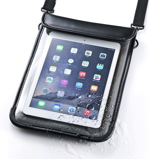 中古品 サンワサプライ 10.1型タブレットPCケース PDA-TAB3N ショルダーベルト付き 耐衝撃 送込 防塵 防滴タイプ アウトレットセール  特集 ショルダーベルト付き