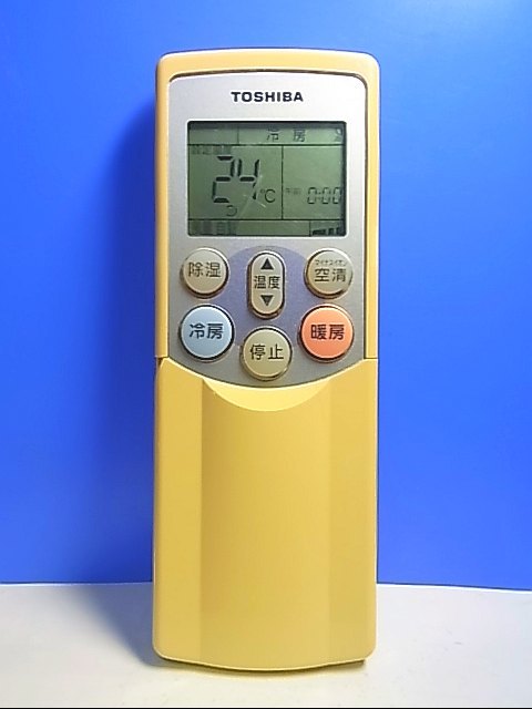 T112-656★東芝★エアコンリモコン★WH-F01J★即日発送！保証付！即決！_画像1