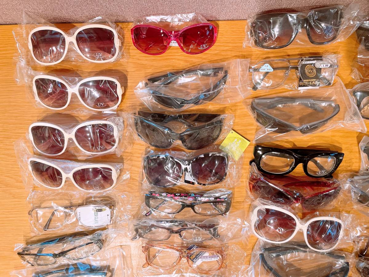 103　まとめ売り　纏め　セット　お得　大量　サングラス　老眼鏡　眼鏡　メガネフレーム　50本以上　新品　倉庫保管品　_画像5