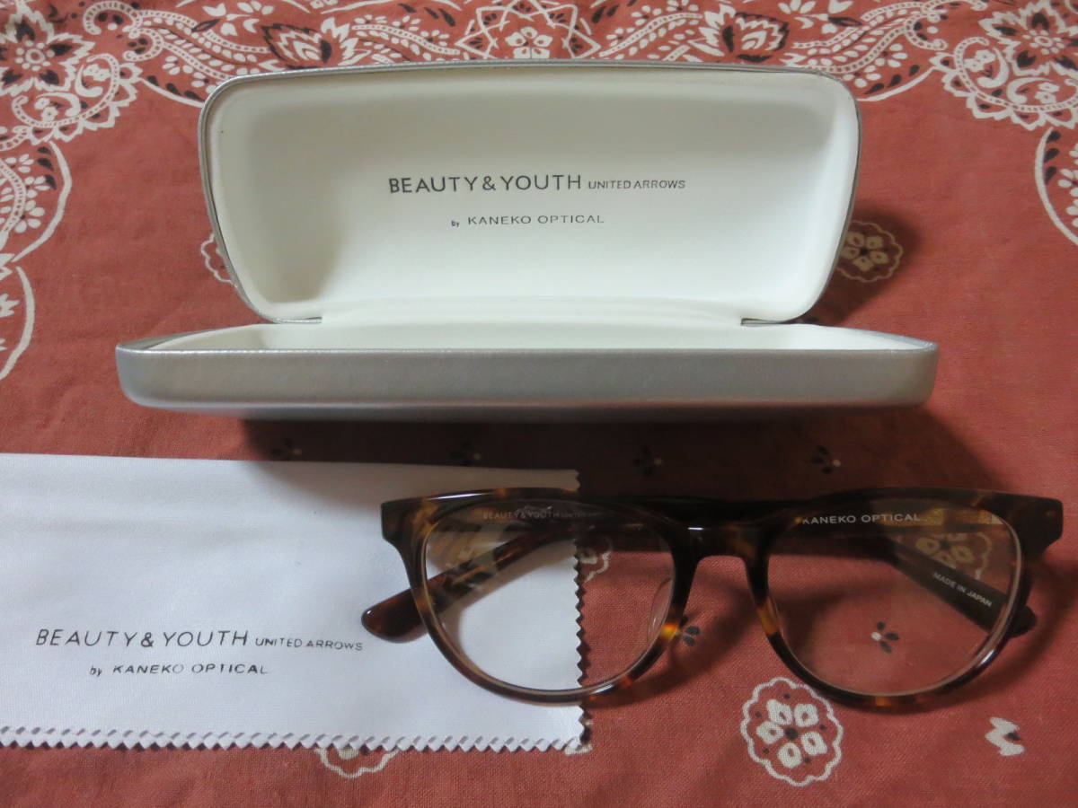 極美品 1円~ KANEKO OPTICAL beauty&youth united arrows 金子眼鏡 日本製 鼈甲 鯖江 白山 サングラス ウェリントン 999.9 DITA 伊達 ◎
