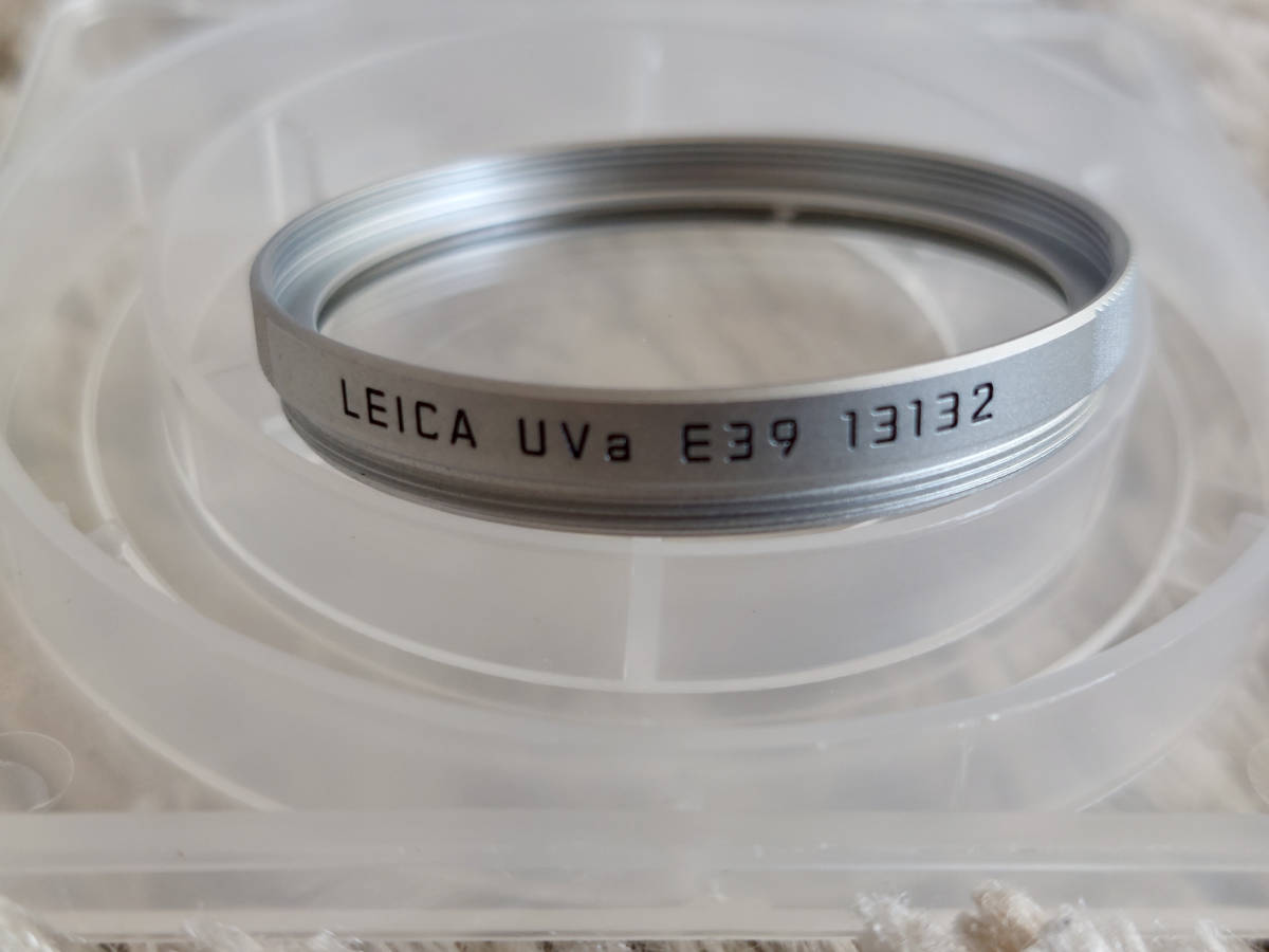 できかねま 《美品》 Leica フィルター E39 UVA 13132 シルバー：マップカメラ店 スタッフか