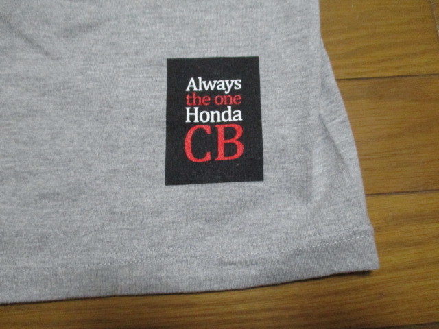 激レア！　新品　25周年　HONDA　スーパーフォア　バイク　Tシャツ　Lサイズ　グレー　ホンダ　CB　デカロゴ　_画像6