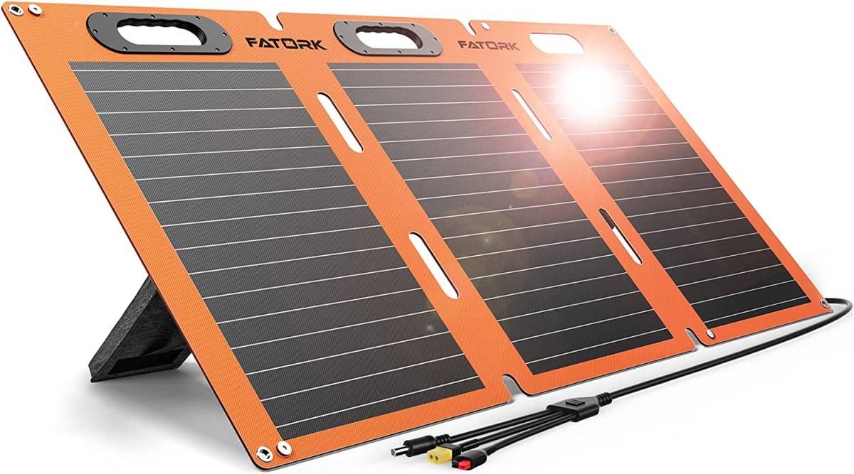 ソーラーパネル 100W 折りたたみ 太陽光パネル 折り畳み ポータブル