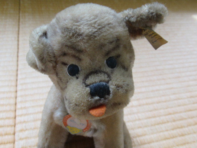 □美品 希少 1960年代 オーストリア製!シュタイフ(Steiff) 犬 □美品 希少 1960年代 オーストリア製!シュタイフ(Steiff) 犬