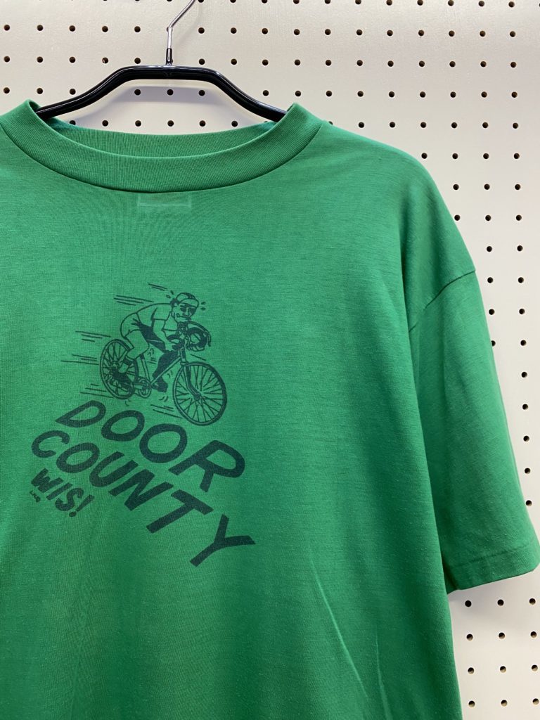 1970s ロードバイク ビンテージ Tシャツ 緑 XL ★ USA製 70s 80s グリーン サイクリング 自転車_画像1