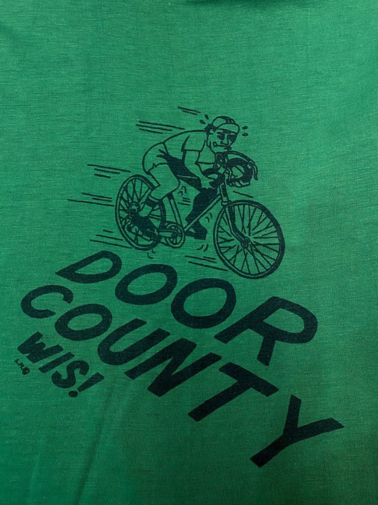 1970s ロードバイク ビンテージ Tシャツ 緑 XL ★ USA製 70s 80s グリーン サイクリング 自転車_画像5