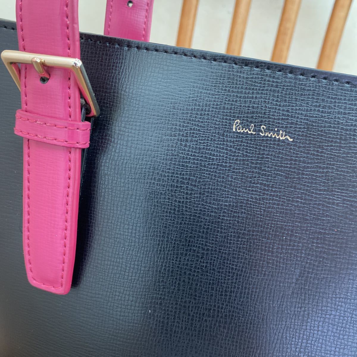 PAUL SMITH・ポールスミス カラードチップレザー トートバッグ PAUL SMITH・ポールスミス カラードチップレザー トートバッグ