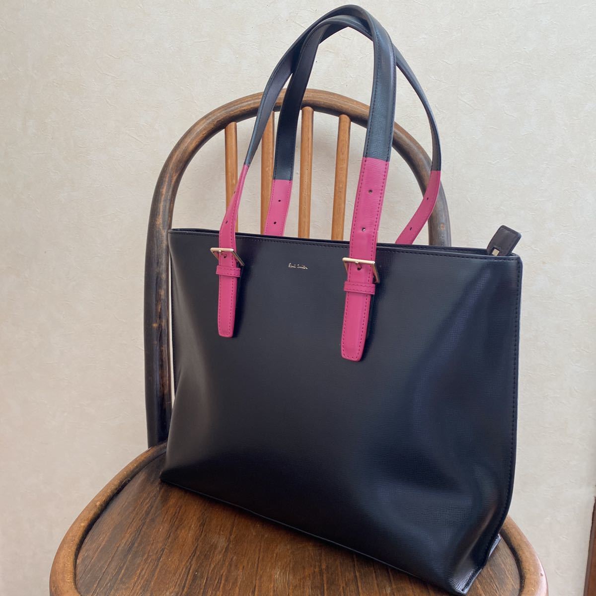 PAUL SMITH・ポールスミス カラードチップレザー トートバッグ PAUL SMITH・ポールスミス カラードチップレザー トートバッグ