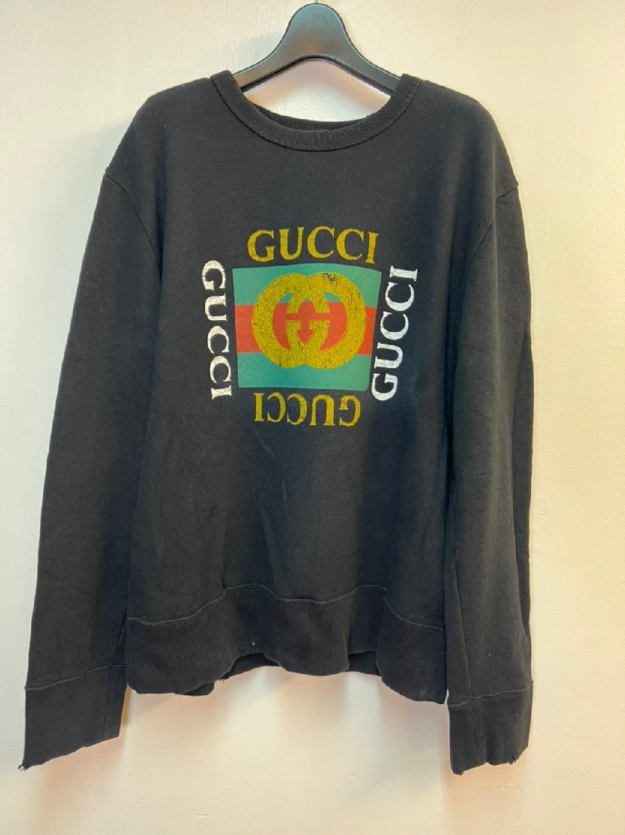 ☆GUCCI　グッチ☆ヴィンテージロゴ スウェット_画像1