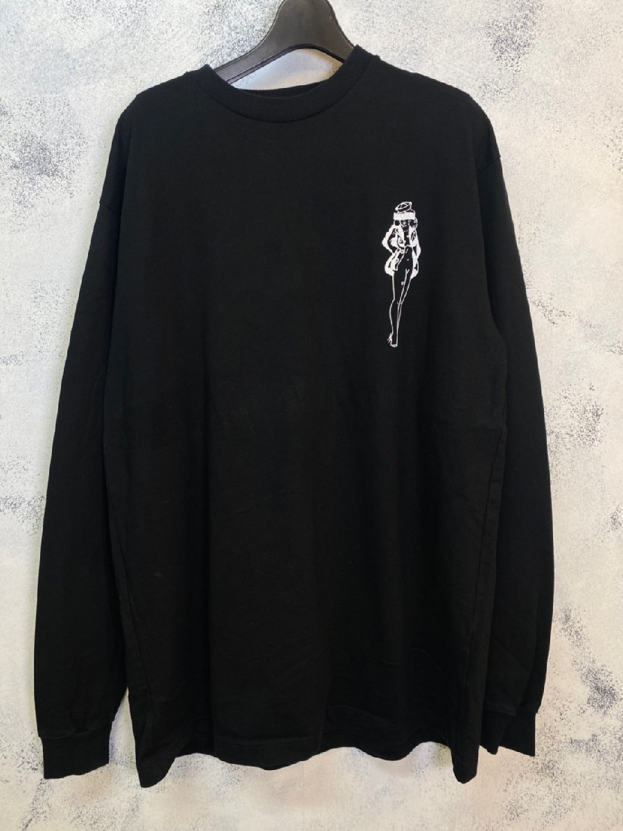 特別セーフ ☆GOD ブラック カットソー GX-A21-LT-01 T-SHIRT L／S