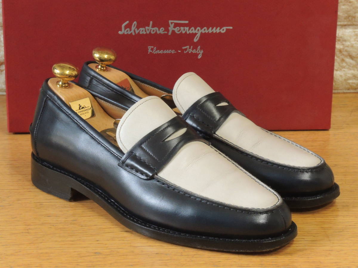 極上美品 20万円 Ferragamo フェラガモ 最高位レーベル トラメッザ