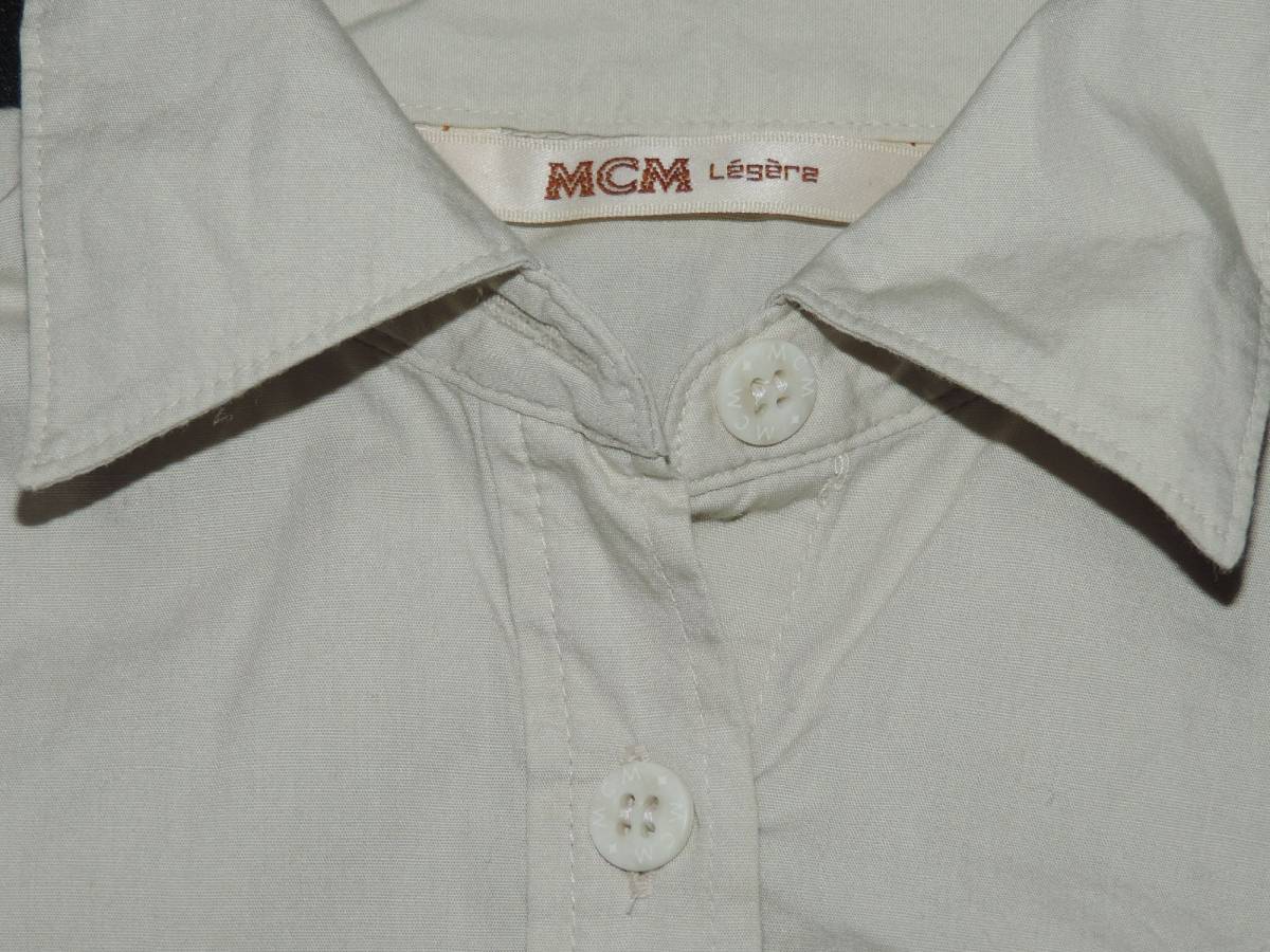 *MCM. beige. cotton short sleeves shirt *110 centimeter 