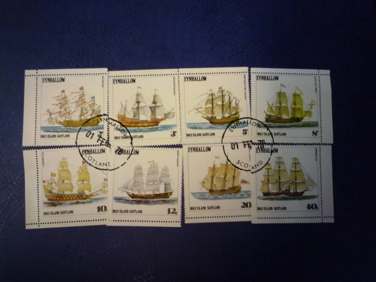 代購代標第一品牌 樂淘letao Qh406 Eynhallow Holy Island Scotland Stamps 8枚セットスコットランド 切手外国切手写真素材デザイン素材素材ヴィンテージ70 ｓ