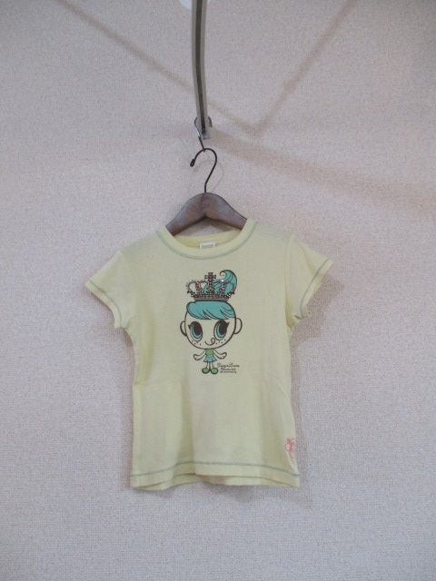 DAISYLOVERS黄色プリントTシャツ サイズ130（USED）71017②_画像1