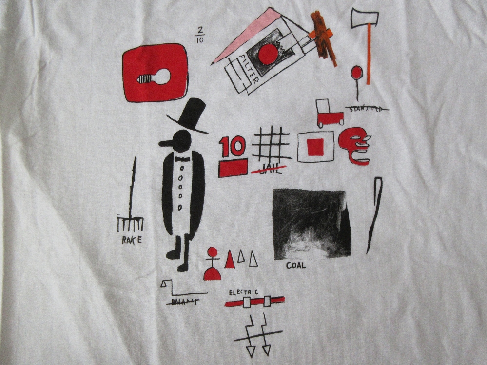 00'sジャン＝ミシェル バスキアFOTOFOLIO J.D.Card TシャツM Jean-Michel Basquiatアンディ ウォーホルAndy展Warhol芸術ART現代美術 美術館_FOTOFOLIO製・J.D.Card・Tシャツ