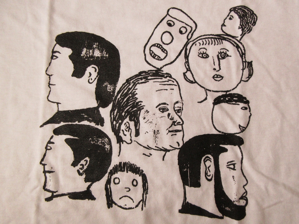 ドナルド バチェラー FOTOFOLIO Crowd Painting ♯9 Tシャツ L ホワイト Donald Baechler 画家 彫刻家 アート ART 芸術 現代美術 美術館 /の画像1