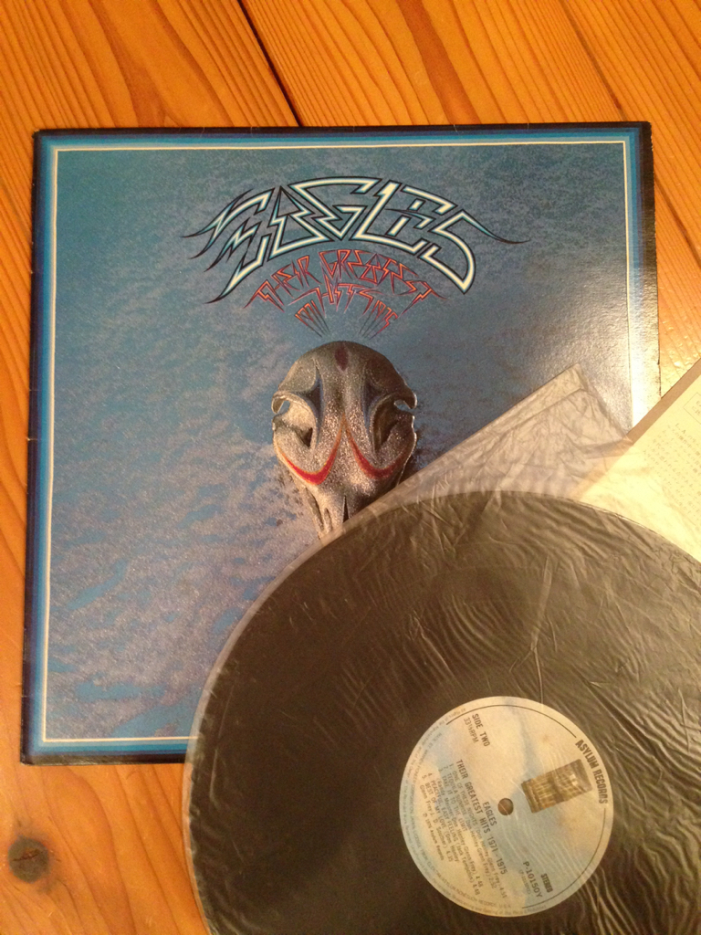 Япония премиум Eagles LP Grey Test / Hit Record Card