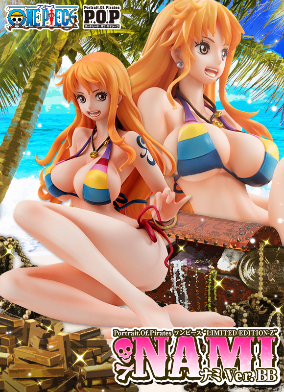 未開封的Megahouse P.O.P限量版海賊王1/8 Nami Ver.BB 未開封 メガハウス P.O.P LIMITED EDITION ワンピース 1/8 ナミ Ver.BB