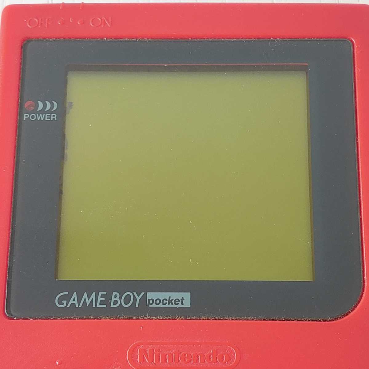 起動確認済み ゲームボーイポケット Nintendo 任天堂 ゲームボーイ ニンテンドー レッド 赤色 限定 ゲーム ポケモン 本体 