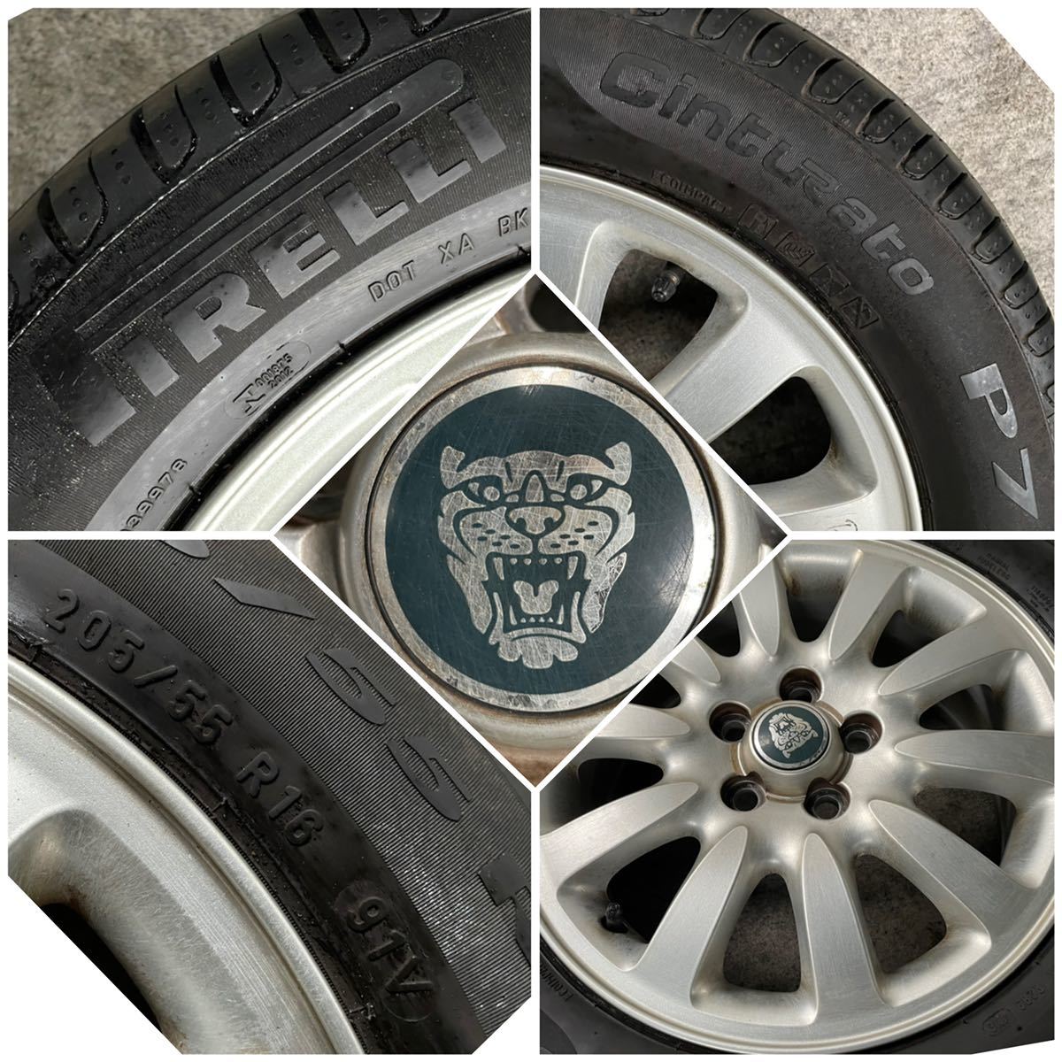 バリ溝。JAGUAR ジャガー Xタイプ 純正16インチ×6.5J+52.5 | www