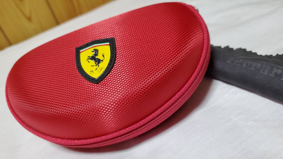  быстрое решение FERRARI Ferrari оригинальный сетка солнцезащитные очки кейс красный + Cross чёрный k rest Logo I одежда очки пенал бардачок чехол для ключей 0