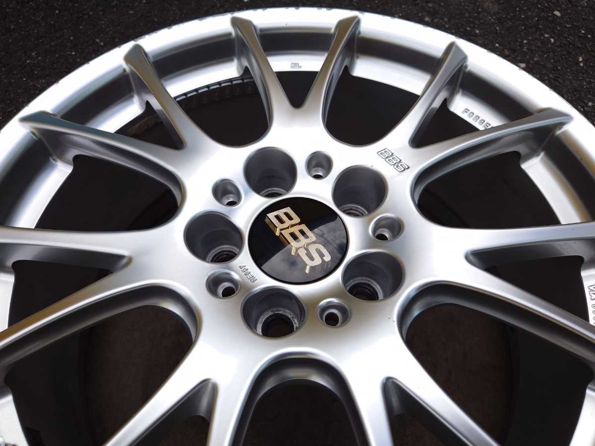 希少 現行品 鍛造 BBS RE-V DS ダイヤモンドシルバー 18インチ 8J+43 RE057 PCD114.3 5穴 4本_画像9