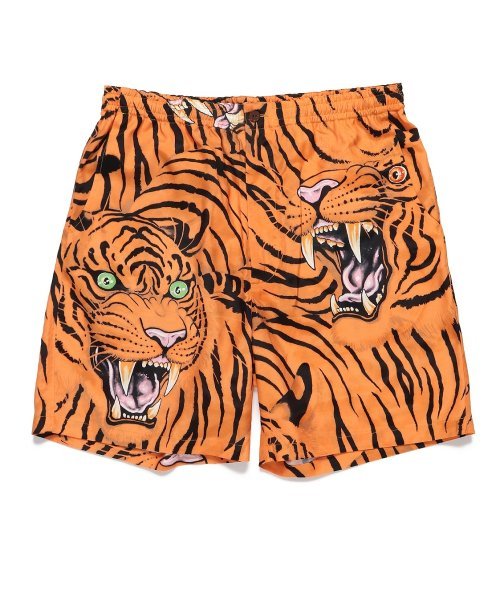 WACKOMARIA TIM LEHI / HAWAIIAN SHORTS　ワコマリア　ショーツ　パンツ　スラックス　アロハ　レオパード　ティムリーハイ　虎柄　サイズS