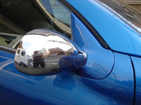  chrome plating door mirror side mirror cover panel Peugeot 206 206cc hatchback Wagon 