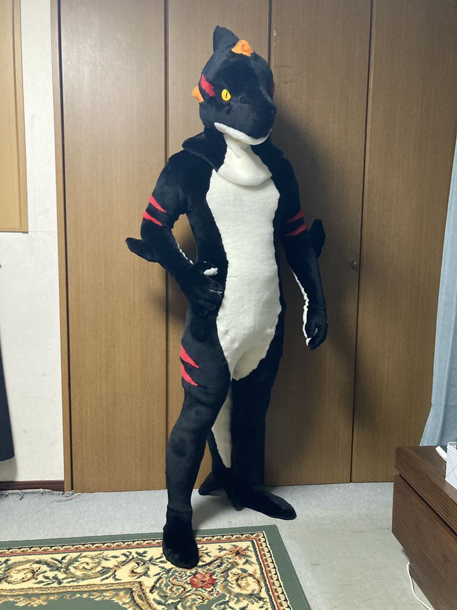 Yahoo!オークション - ファースーツ 黒朱鮫 fursuit ケモノ Yahoo!オークション - ファースーツ 黒朱鮫 fursuit ケモノ