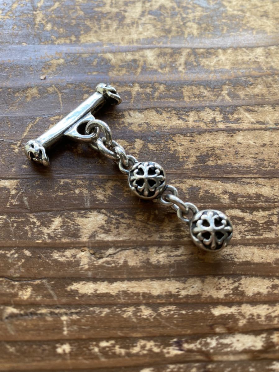 [ rare A&G silver 925 T-bar roof Skull × Cross ball Sterling Silver 925e- and ji-e-ji- wallet hanger accessory ]