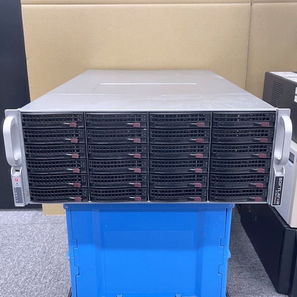 @SZ886 万世鯖本舗 4U 3.5 36ベイ SuperMicro TrueNAS SuperStorage X10DRi-T4+ 10GbE x4 1000Wx2 E5-2620v4x2基 16コア32スレ DDR4-32G