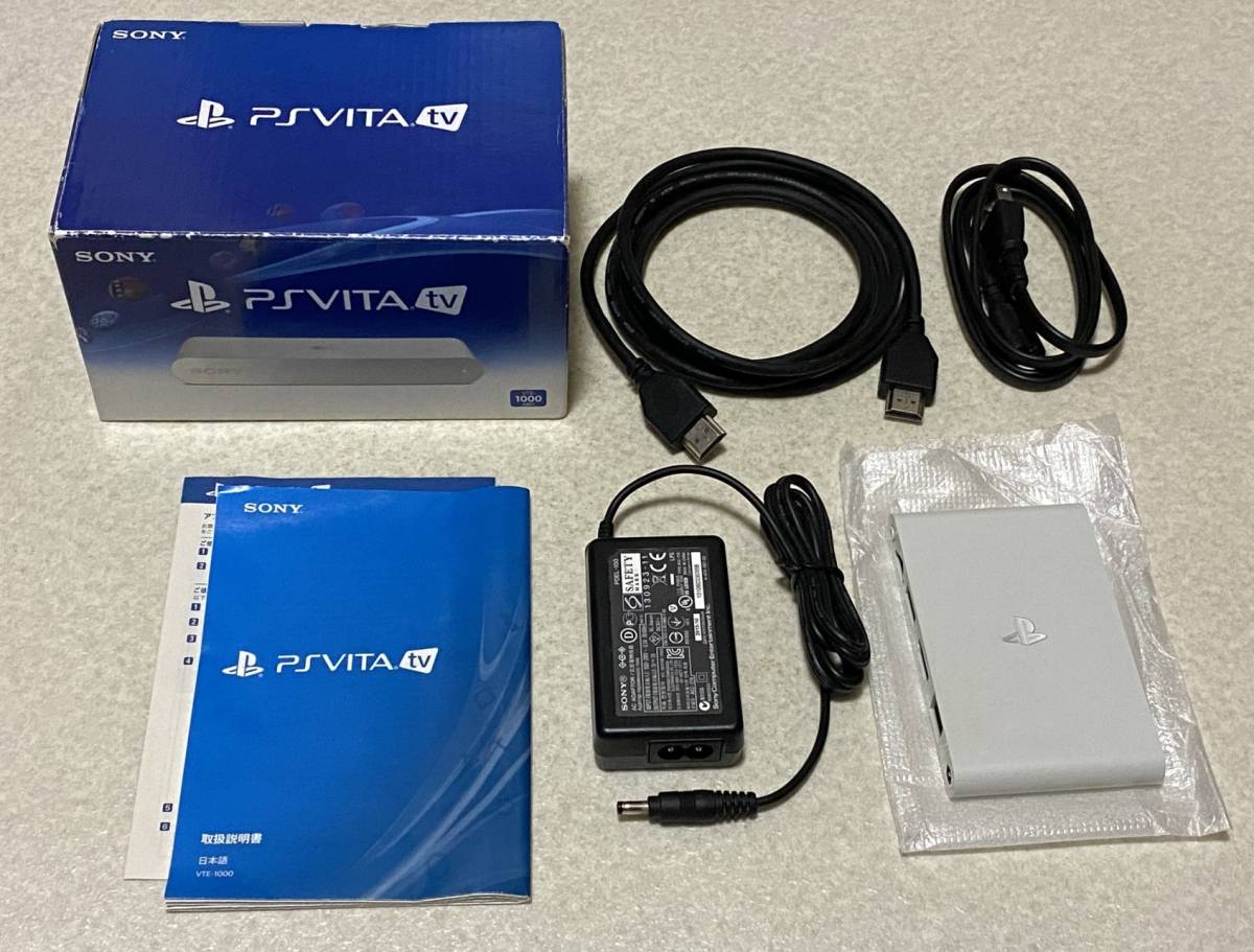 SONY PlayStation Vita TV 本体 VTE-1000 / 付属品揃 通電のみ確認済 ジャンク品 ソニー PSVITA