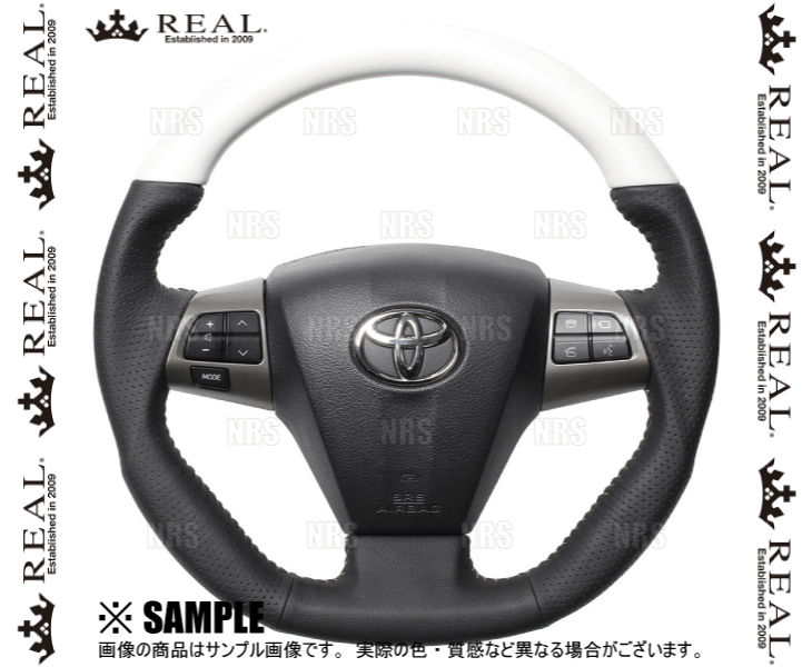 REAL レアル オリジナル (パールホワイト/シルバーステッチ) ウィッシュ ZGE20G/ZGE21G/ZGE25G/ZGE20W/ZGE22W/ZGE25W 09/4～ (E20-WHW-SL