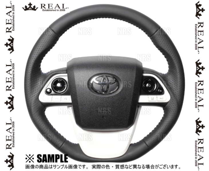 REAL レアル オリジナル (オールレザー/ブルーステッチ) プリウス ZVW50/ZVW51/ZVW55 2015/12～ (50-LPB-BL