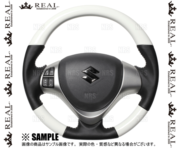 REAL レアル オリジナル (ホワイトカラー/ホワイトステッチ) ハスラー MR31S/MR41S 2014/1～ (MR31-WHW-WH