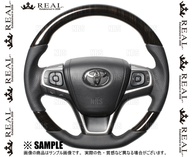 REAL レアル プレミアム (60ブラックウッド/ブラックユーロステッチ) アルティス ハイブリッド AVV50N 2014/9～2017/7 (U60-BKW-BK