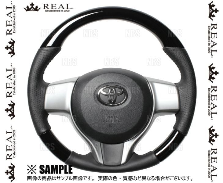 REAL レアル オリジナル (ピアノブラック/ブラックステッチ) ラクティス NSP120/NSP122/NCP120/NCP122/NCP125 2010/11~ (P130-PBW-BK