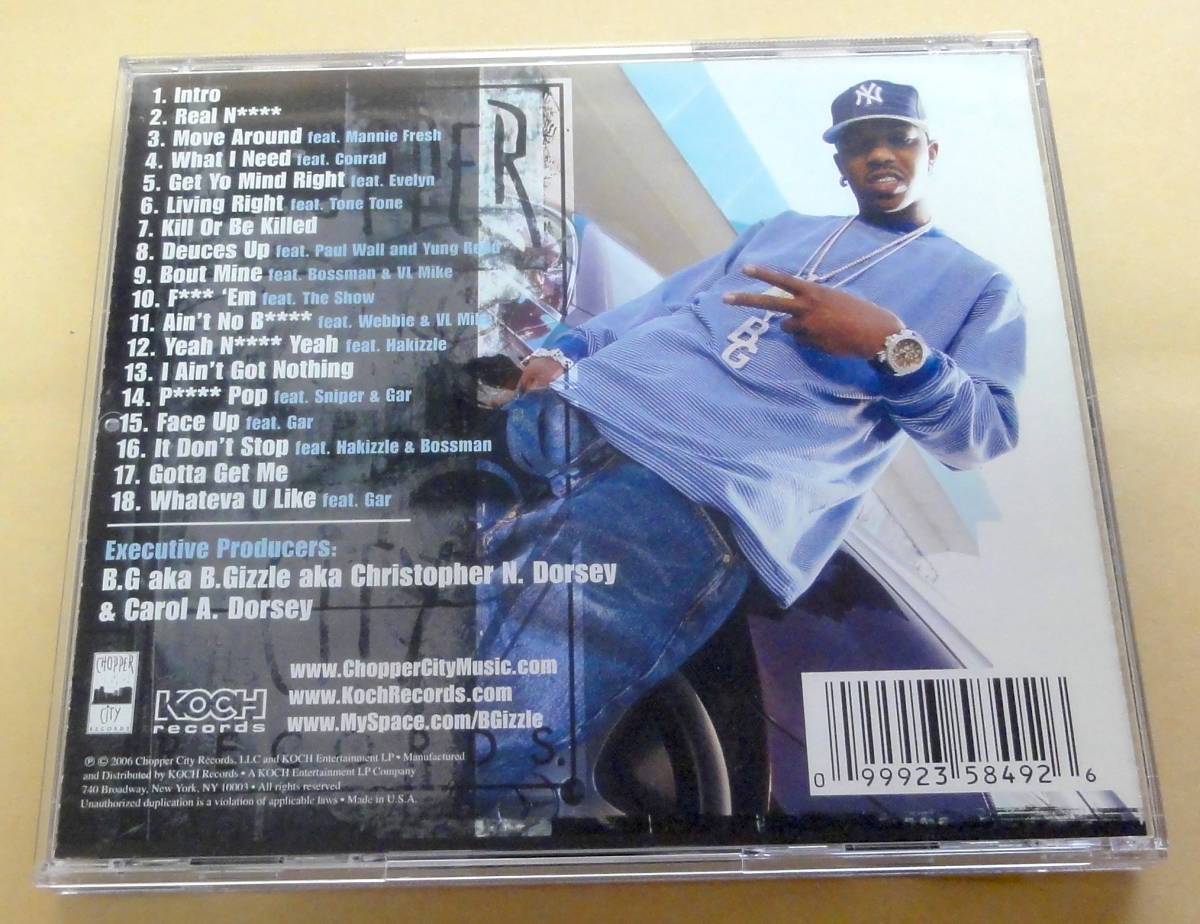 B.G. / The Heart Of Tha Streetz, Vol. 2 (I Am What I Am) CD Gangsta Rap G-Rap hiphop Mannie Fresh_画像2