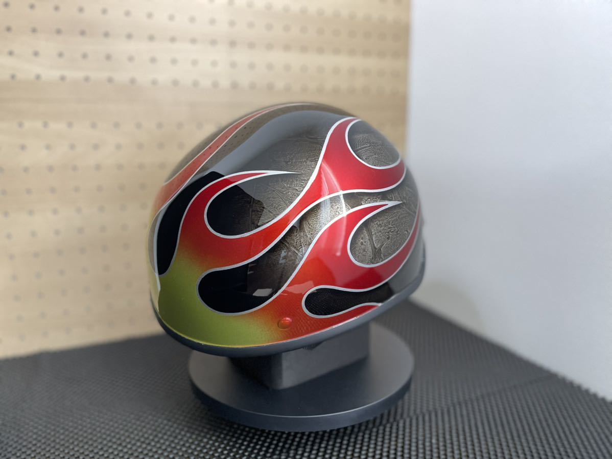 ハーフヘルメット 半帽 カスタムペイント gpz 検 61-62cm 新品未使用