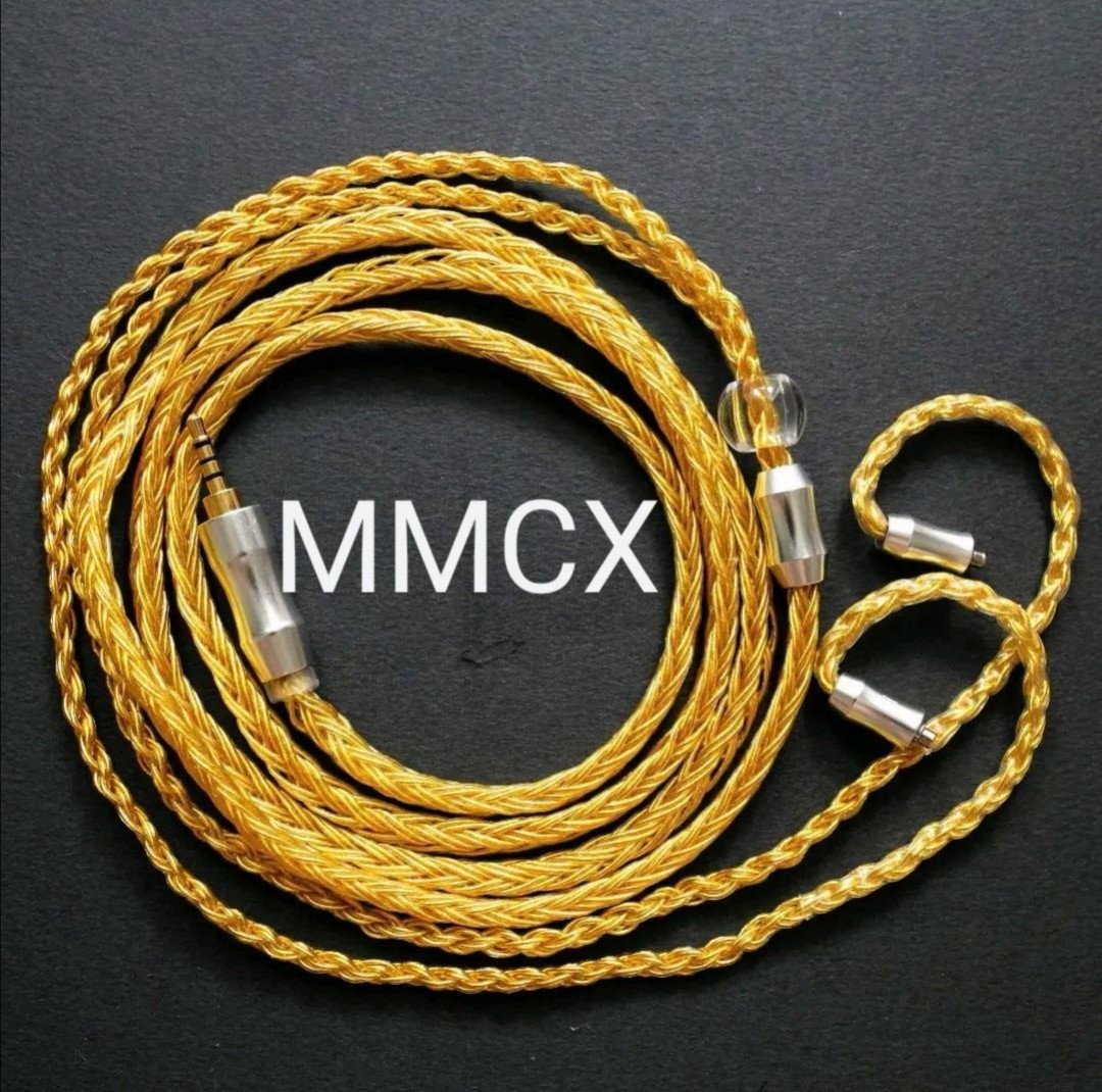 超希少 限定製作!16芯 金メッキケーブル 膨張式mmcx/2.5mm バランス CABLE リケーブル 