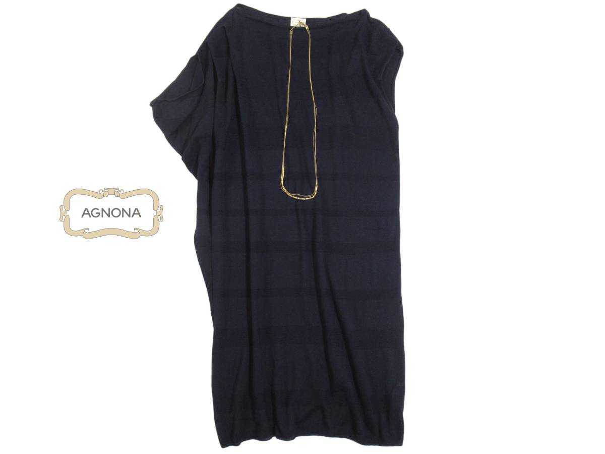 ー品販売 シルク 上質 アニオナ AGNONA コットン 40 ワンピース
