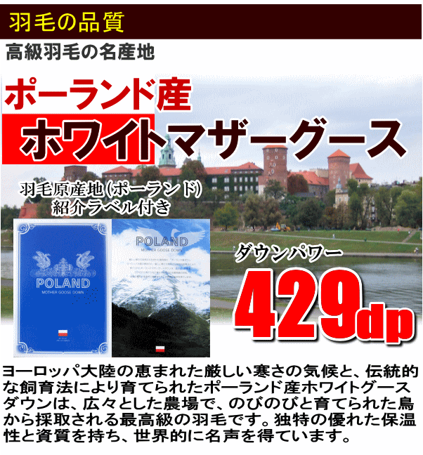 羽毛布団 キング 2枚合わせ 日本製 2枚合せ 羽毛 ポーランド産ホワイト