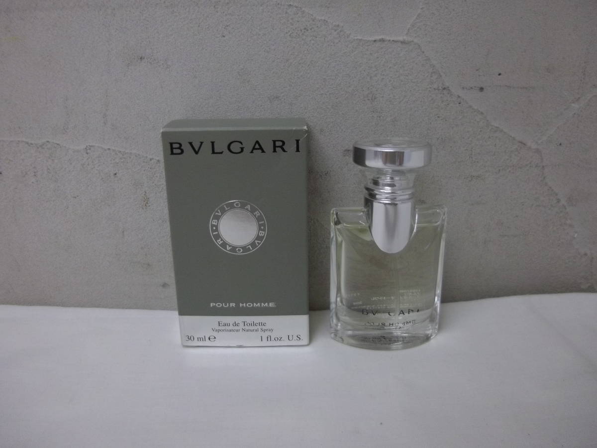 (28)★ブルガリ BVLGARI プールオム POUR HOMME オードトワレ 香水 30ml 未使用