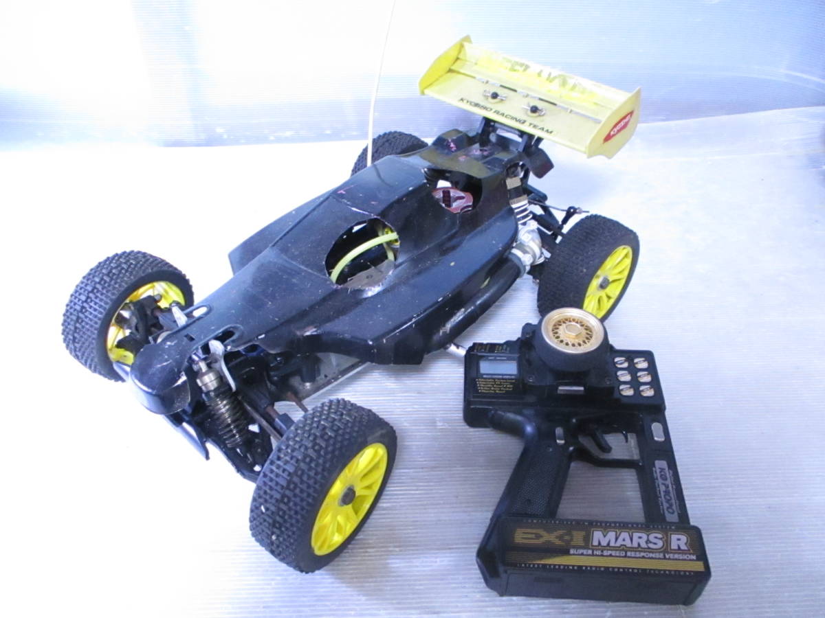 送140】1円~ 京商 KYOSHO エンジン インファーノ 1/8 バギー RC 動作