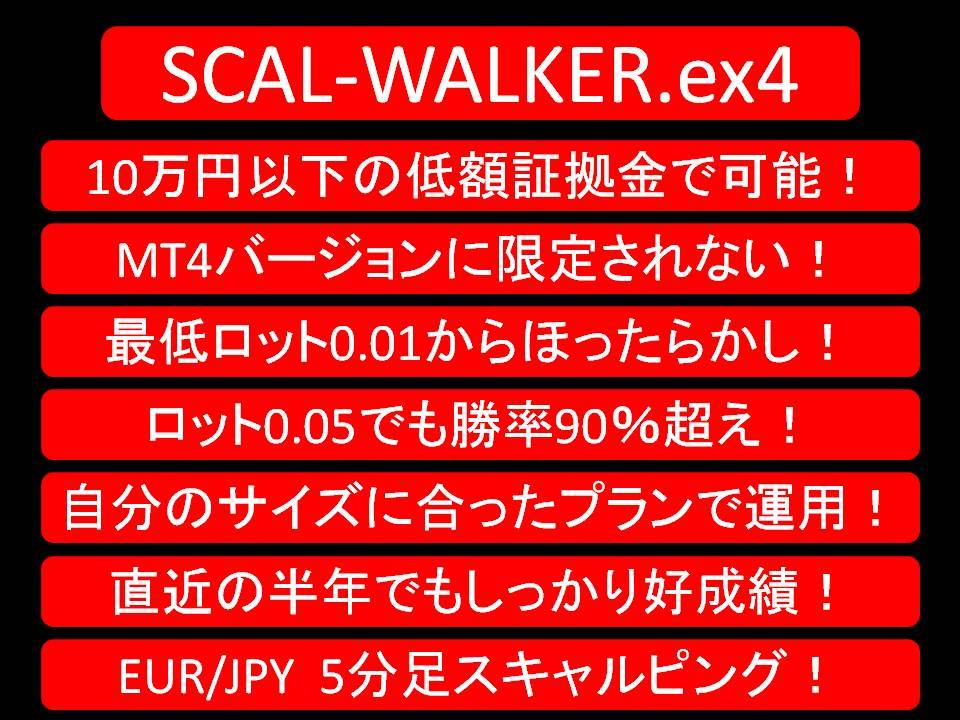 FX tool * простой устойчивость работа автоматика купля-продажа EA SCAL-WALKER ( осмотр ) MT4 scalping робот Scalpingskyarupa- высокий low baina Lee опция 