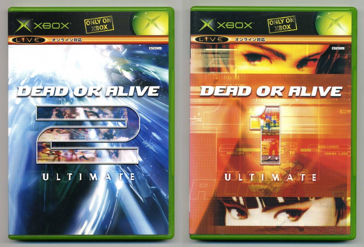 中古 ☆ デッド オア アライブ アルティメット ☆ スレイブ（外箱）が、欠品です。 ☆ DEAD OR ALIVE Ultimate ☆ DOAU_２本セットの表面です。