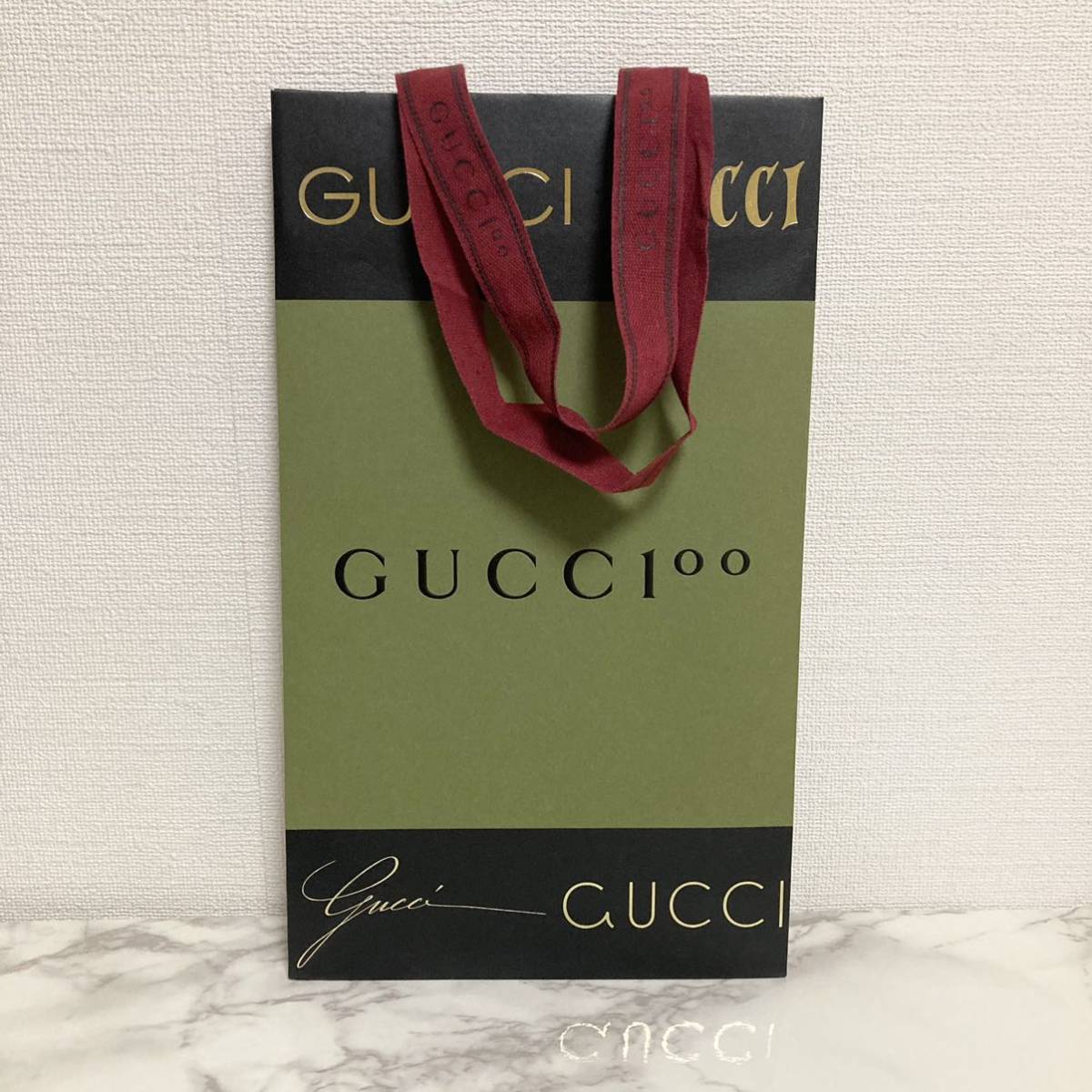 ヤフオク! - 新品 未使用 美品 gucci グッチ 周年 限定 紙袋