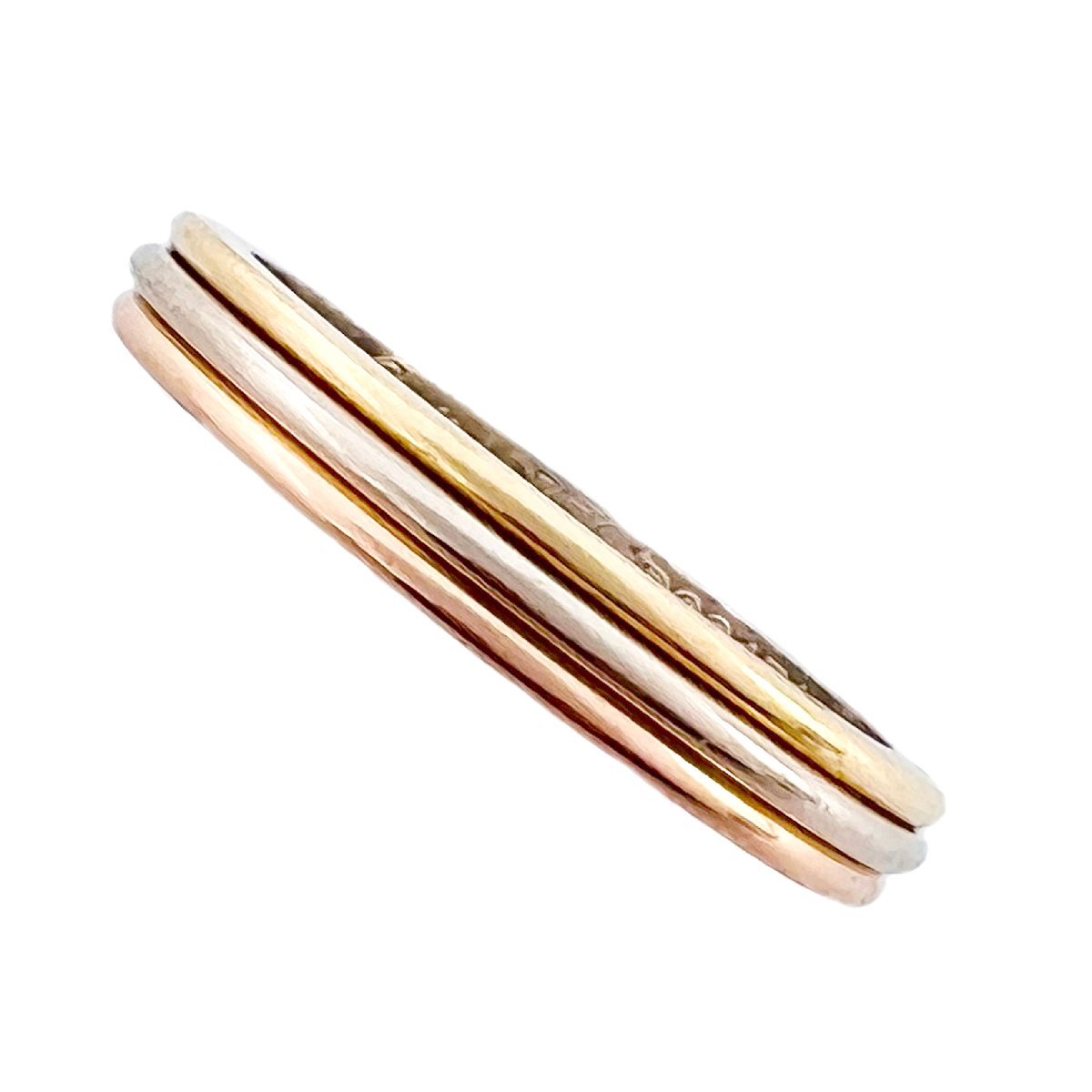 CARTIER カルティエ リング トリニティ 3カラー K18 YG PG WG 750 50